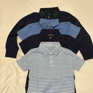 Crewcuts Boys Polo Shirt Bundle - Blue and Striped